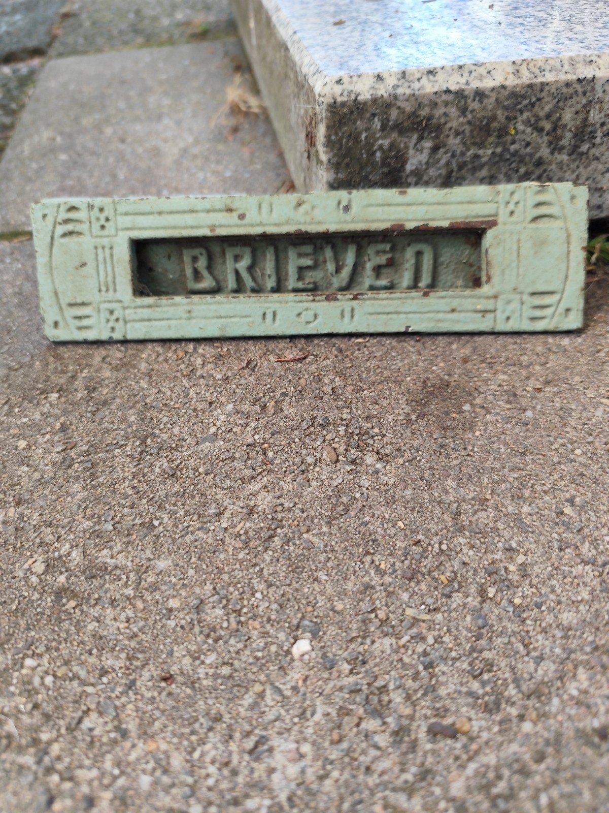 vintage metalen  brievenbus, Ophalen, IJzer