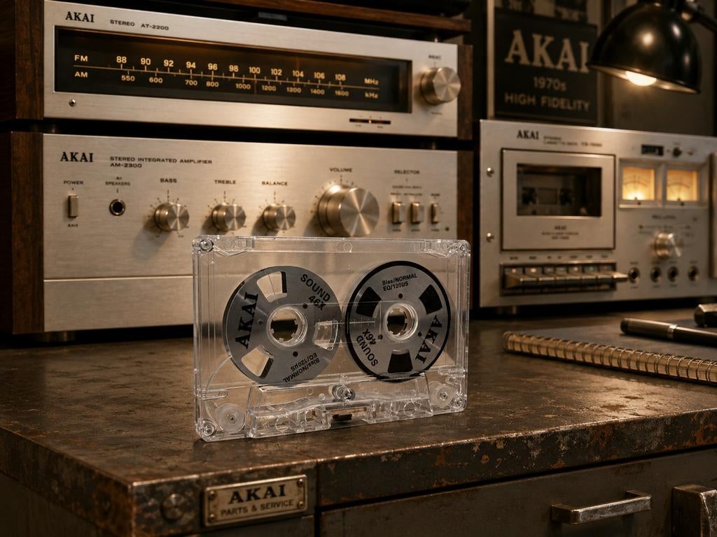 Akai Reel 2 Reel cassette (nieuw, normal, 46min incl doosje), Ophalen of Verzenden, Gebruikt, 1 bandje