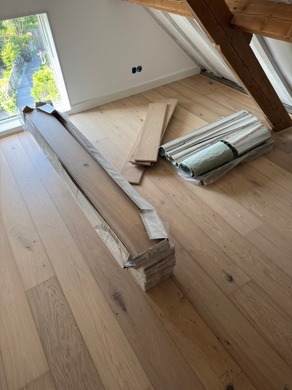 Lamelparket eiken, 9m2, 19cm breed, 1.9m lang, geolied, Doe-het-zelf en Verbouw, Vloerdelen en Plavuizen, Nieuw, 5 tot 10 m², 10 tot 30 cm