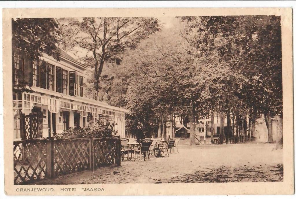 Oranjewoud - Hotel Tjaarda, Verzamelen, Verzenden, 1920 tot 1940, Gelopen, Friesland