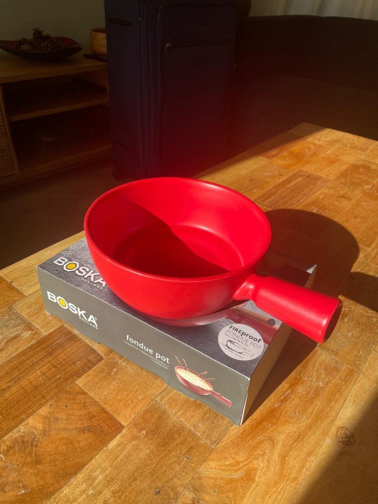 Boska fondue pan, Ophalen of Verzenden, Zo goed als nieuw, Steen/keramiek, Overige merken