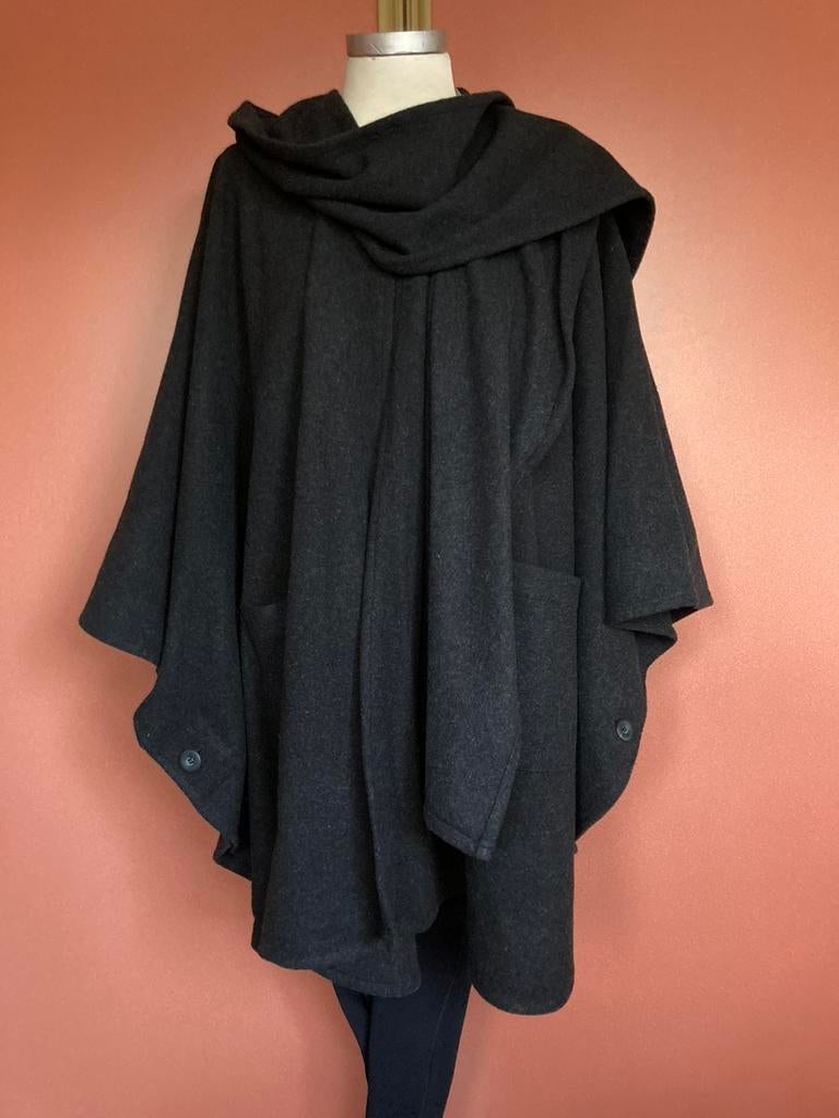 M&S cape wol grijs 38/40 en meer zgan😍mooi🥰❤️🌟, Verzenden, Zo goed als nieuw, Maat 38/40 (M), Grijs