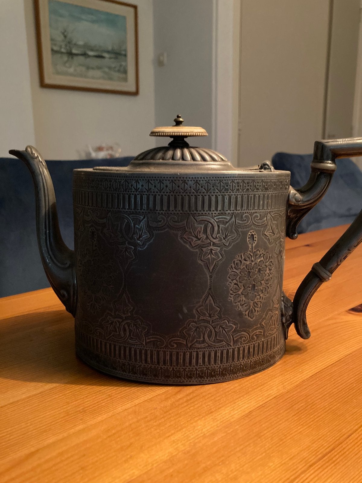 Theepot uit 1829 Sheffield Eye witness James Taylor, Ophalen