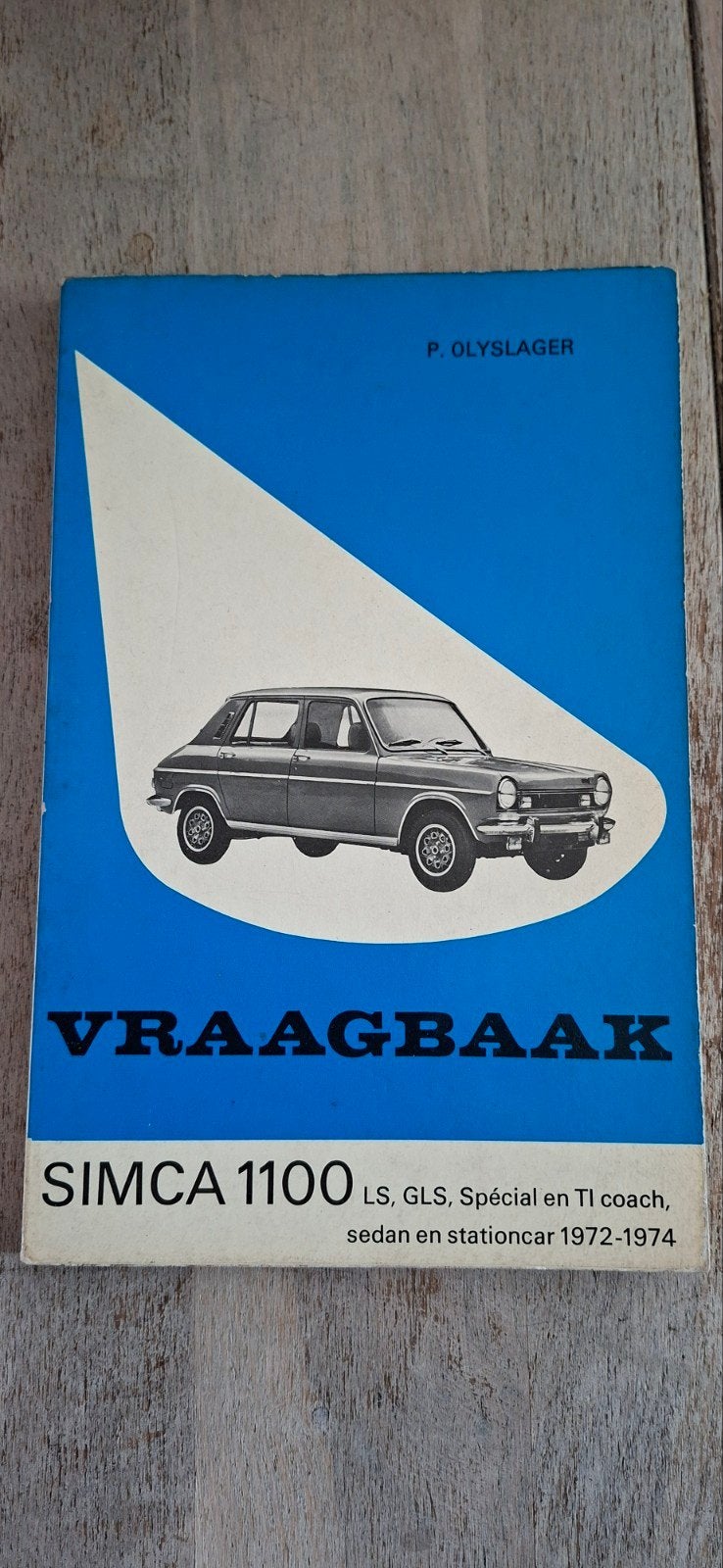 SIMCA 1100 VRAAGBAAK DIVERSE MODELLEN 1972-1974, Ophalen of Verzenden