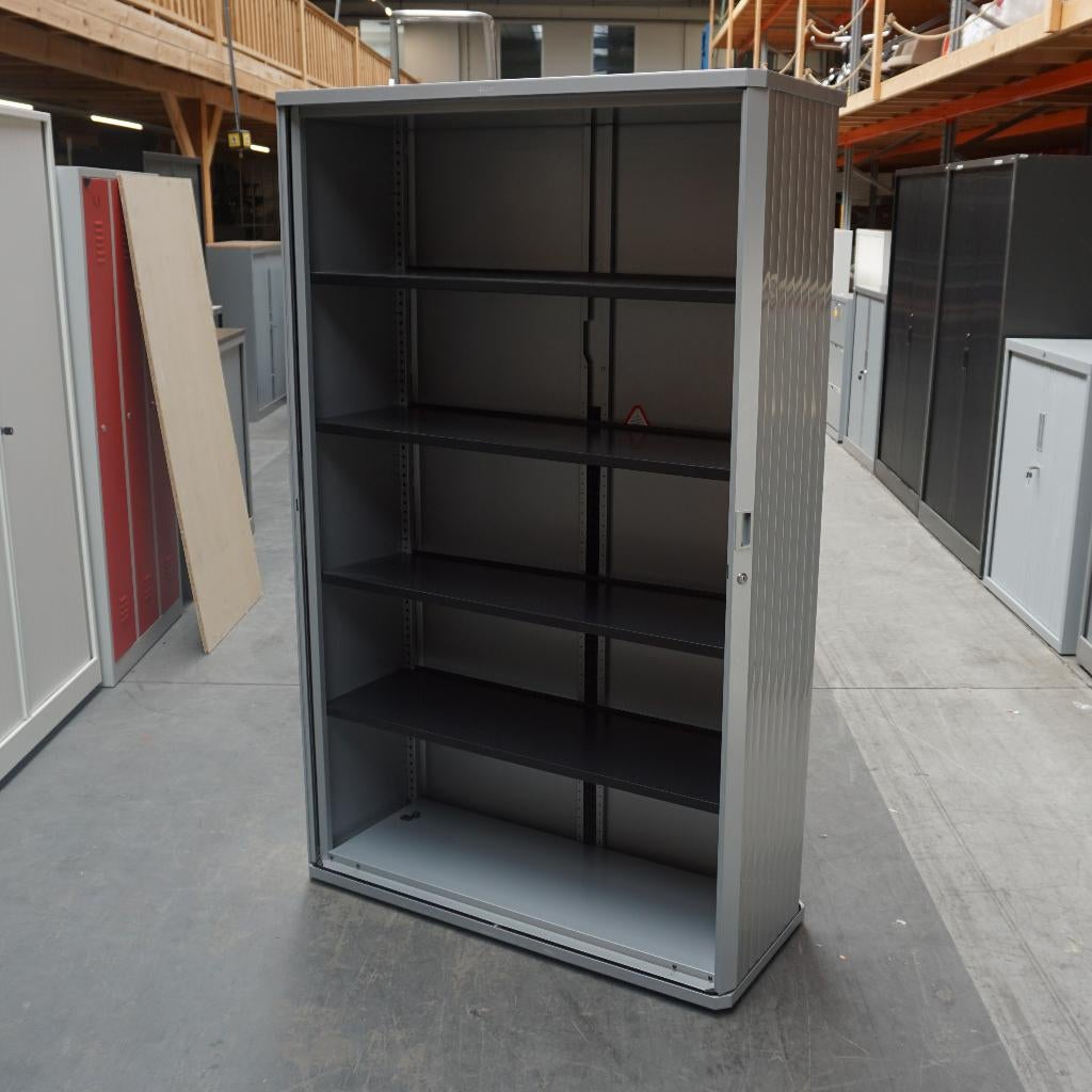 Roldeurkasten Gispen Octa Garagekasten 195x120x50cm Grijs, Gebruikt, 100 tot 150 cm, ., Ophalen of Verzenden
