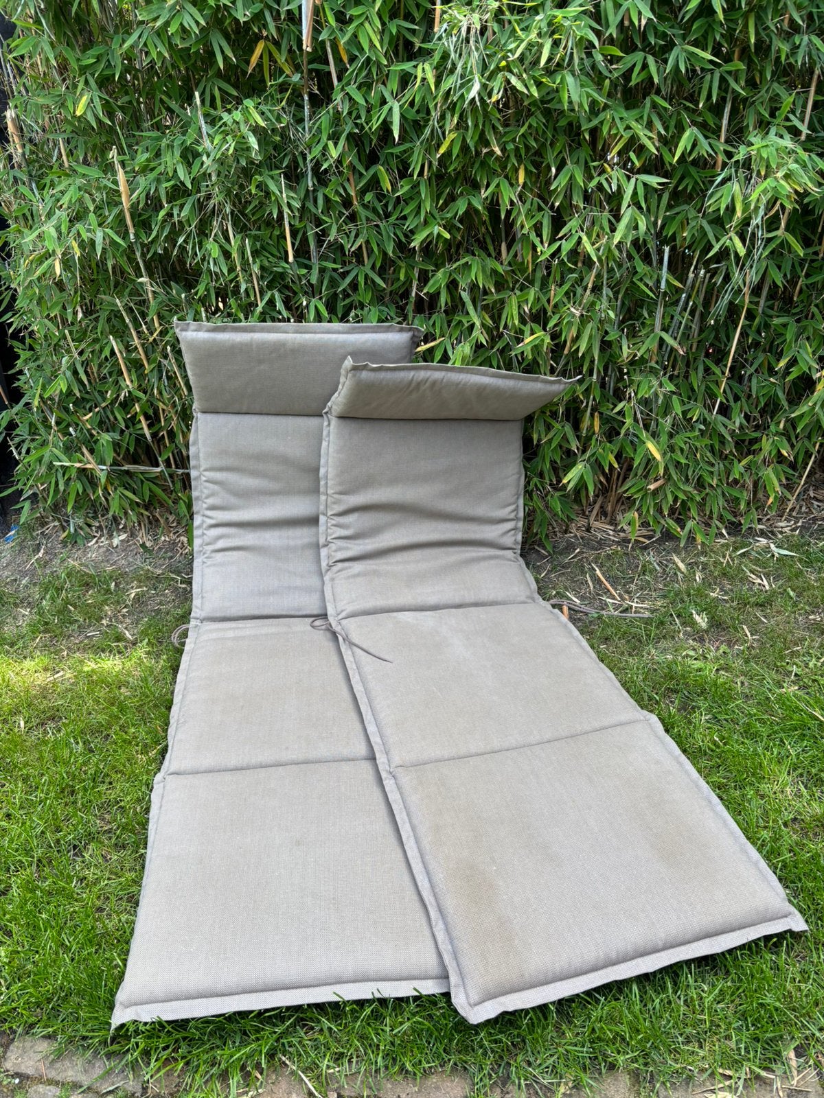 Florabest kussens dekchairs 2 stuks, Tuin en Terras, Ligbedden, Ophalen, Gebruikt