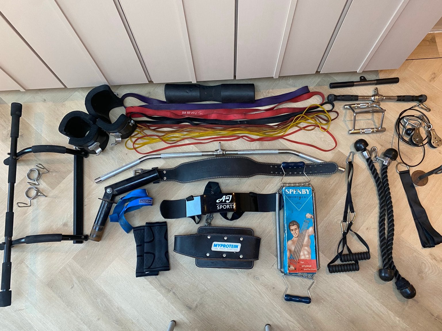 Groot pakket Fitness Accessoires, Sport en Fitness, Ophalen, Gebruikt, Rug, Overige typen