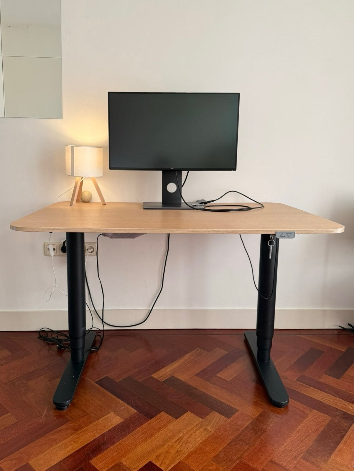 IKEA Bekant elektrisch zit-sta bureau 120x80 cm, Huis en Inrichting, Ophalen, Zit-sta bureau, Elektrisch, Zo goed als nieuw