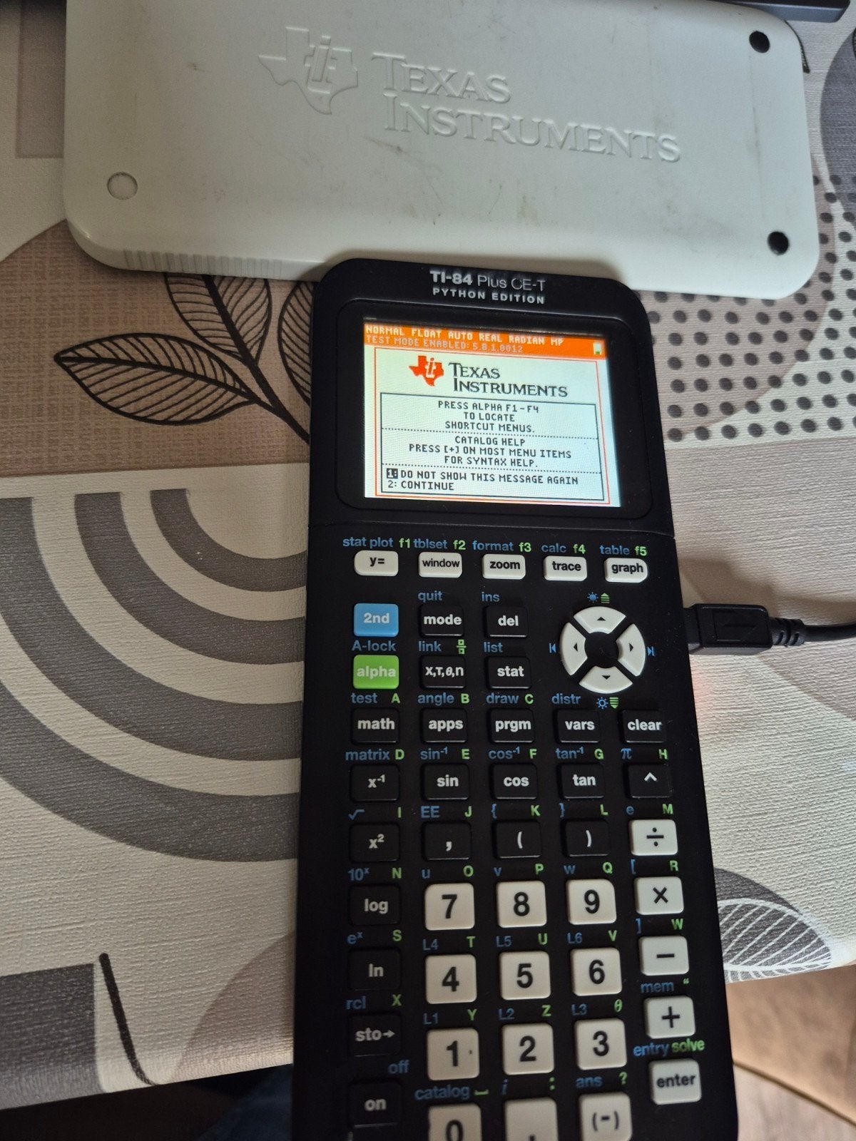 Texas instruments TI-84 Plus CE-T Python Edition, Diversen, Ophalen of Verzenden, Grafische rekenmachine, Gebruikt