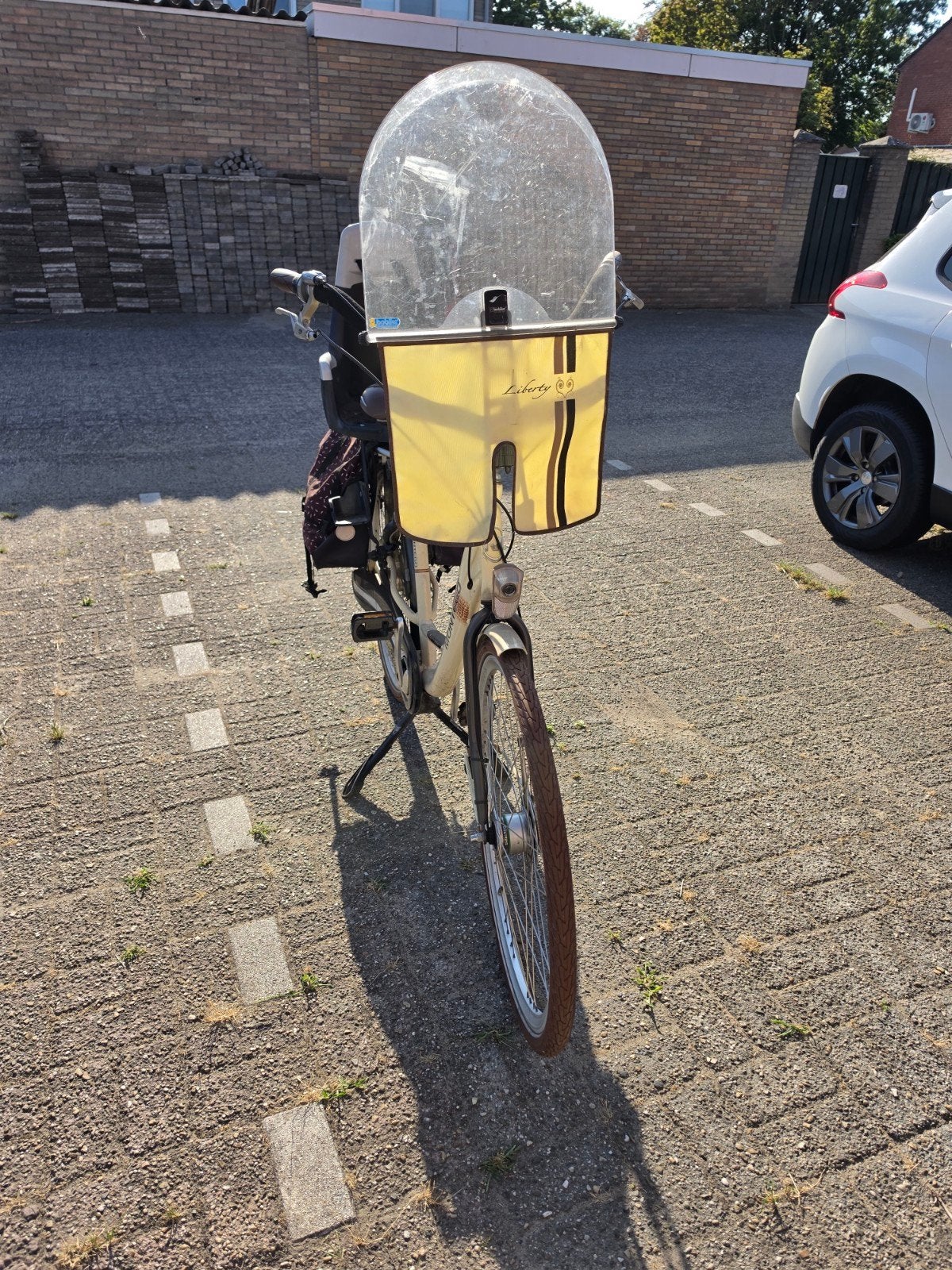 Mamafiets Montego met nieuw zadel en kinderzitje, Velgrem, Ophalen, Overige merken, 53 tot 56 cm