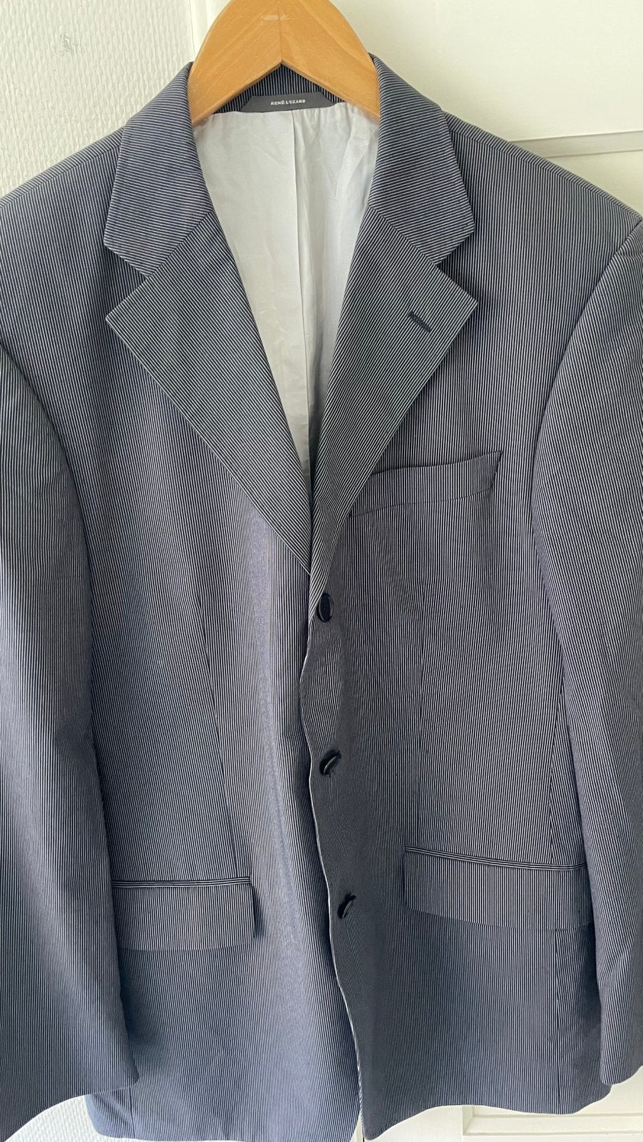 Te koop: kostuum, Rene Lezard, blauw,, Kleding | Heren, Kostuums en Colberts, Ophalen of Verzenden, Zo goed als nieuw, Blauw