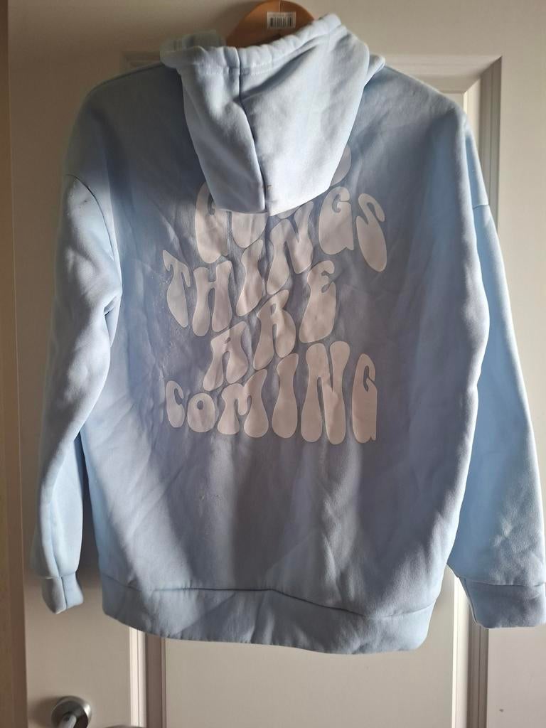 Lichtblauwe hoodie dames maat S, Kleding | Dames, Ophalen of Verzenden