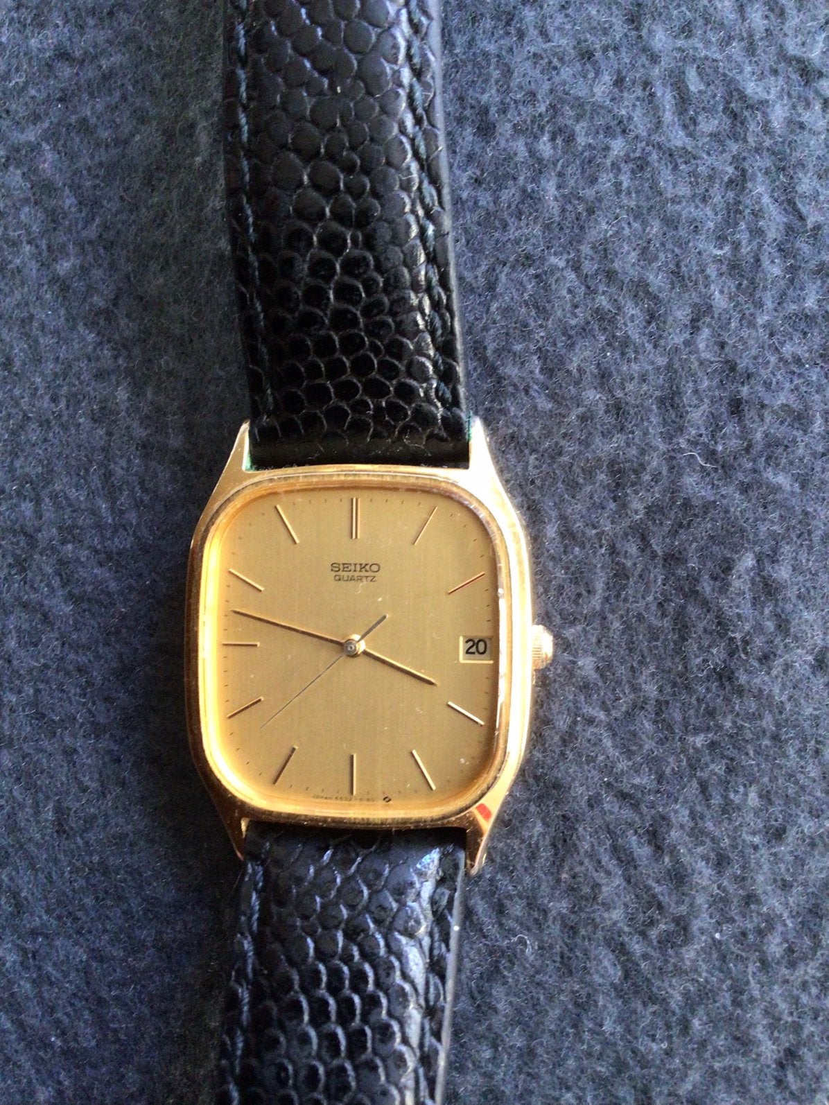 Vintage SEIKO 6532-5130 – vergulde  Wijzerplaat – Quartz, Sieraden, Tassen en Uiterlijk, Horloges | Heren, Polshorloge, Ophalen of Verzenden