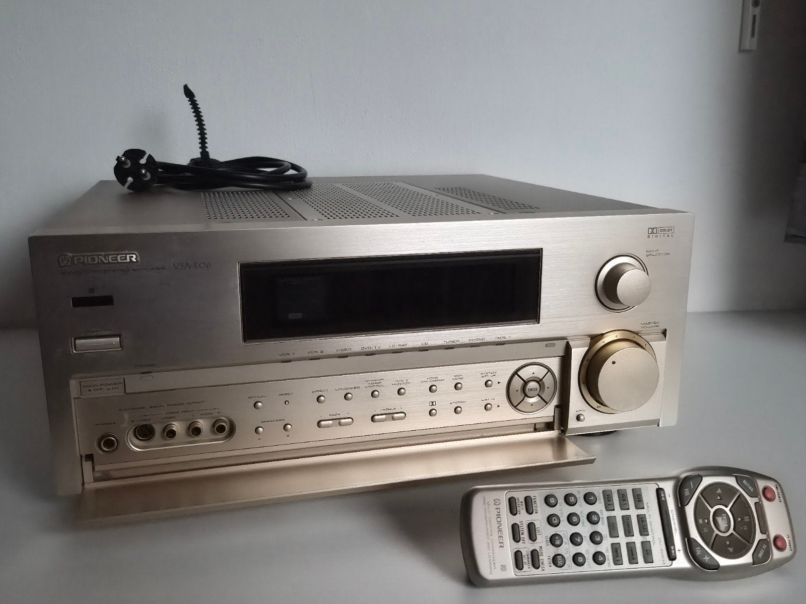 Pioneer VSA-E08 Audio/Video Stereo Receiver met Afsb., Gebruikt, Ophalen of Verzenden, Pioneer, 120 watt of meer