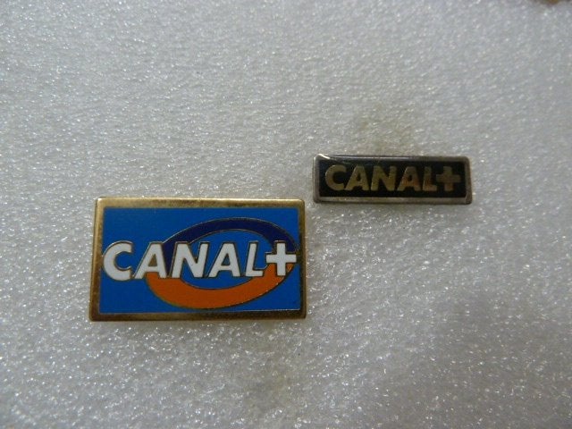 Set van 2 Canal+ Pins, Verzamelen, Ophalen of Verzenden, Gebruikt, Overige onderwerpen, Speldje of Pin