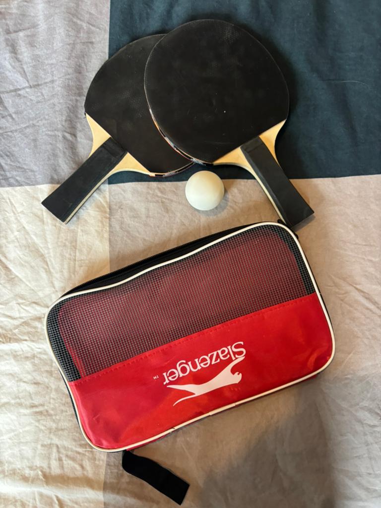 Tafeltennis setje, Ophalen of Verzenden, Zo goed als nieuw, Net, Batje(s) of Balletje(s), Wedstrijdformaat