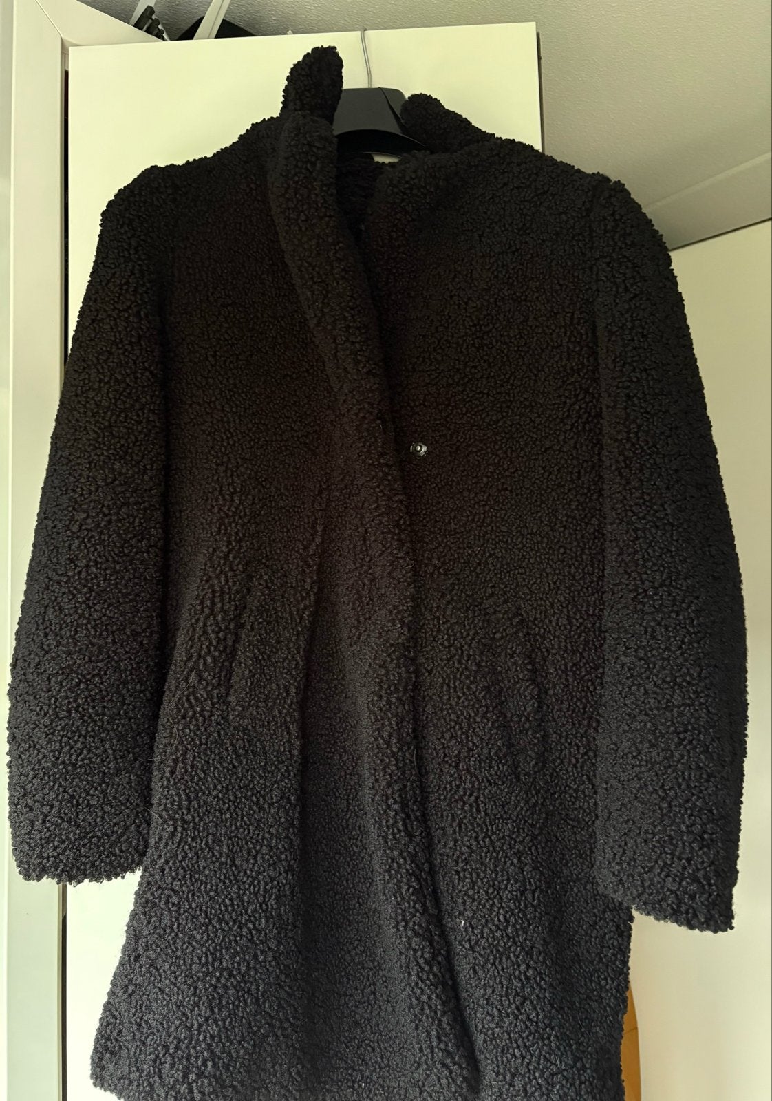 Zwarte teddy jas van Noisy May, Ophalen of Verzenden, Zo goed als nieuw, Maat 46/48 (XL) of groter, Zwart