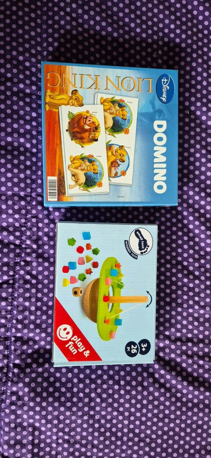 Disney Lion King Domino & Small Foot Houten Speelgoed, Ophalen, Gebruikt, Puzzelen