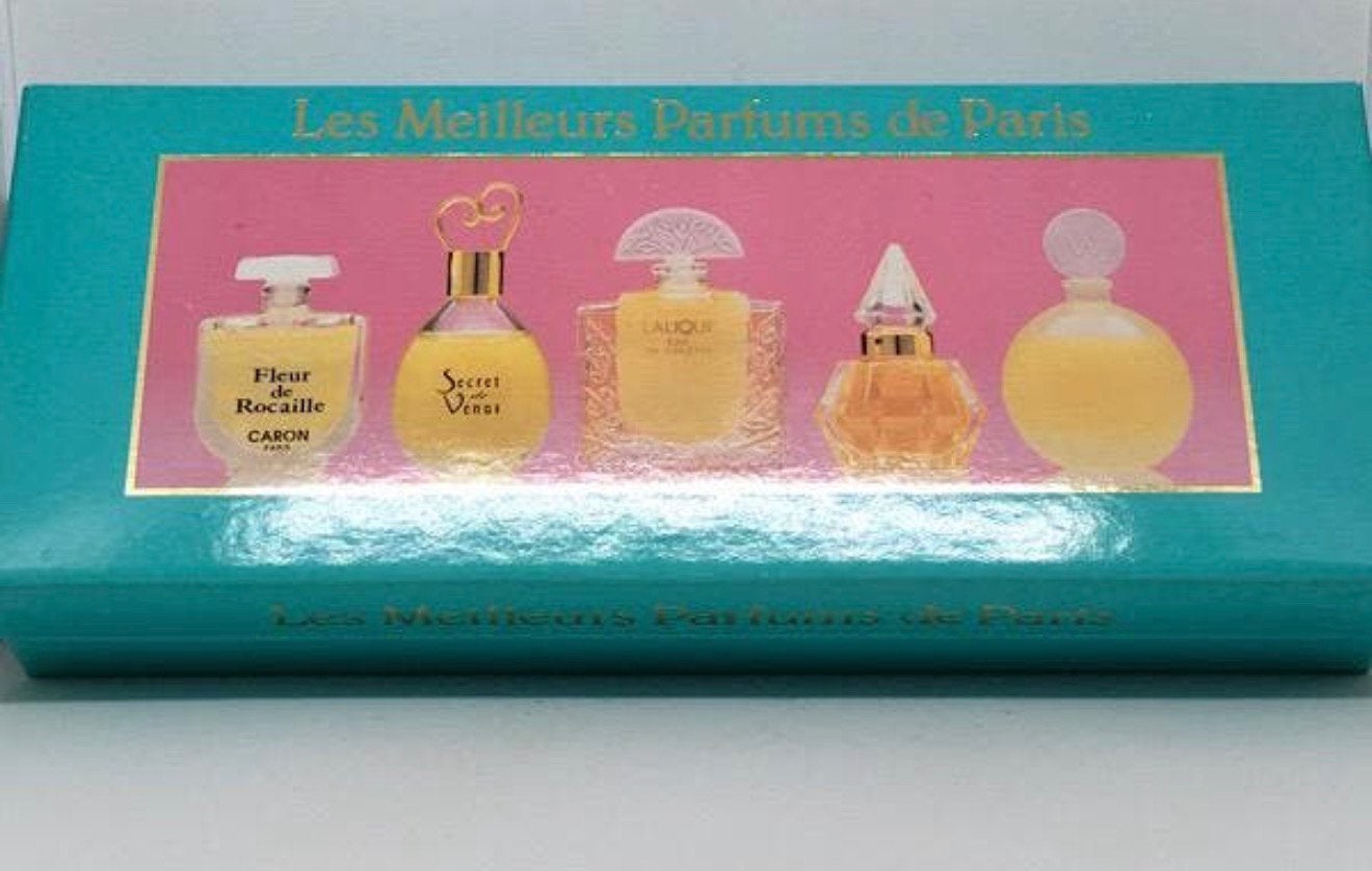 Set met 5 volle miniaturen parfum Weil, Caron, Fath ea, Verzenden, Nieuw, Miniatuur, Gevuld