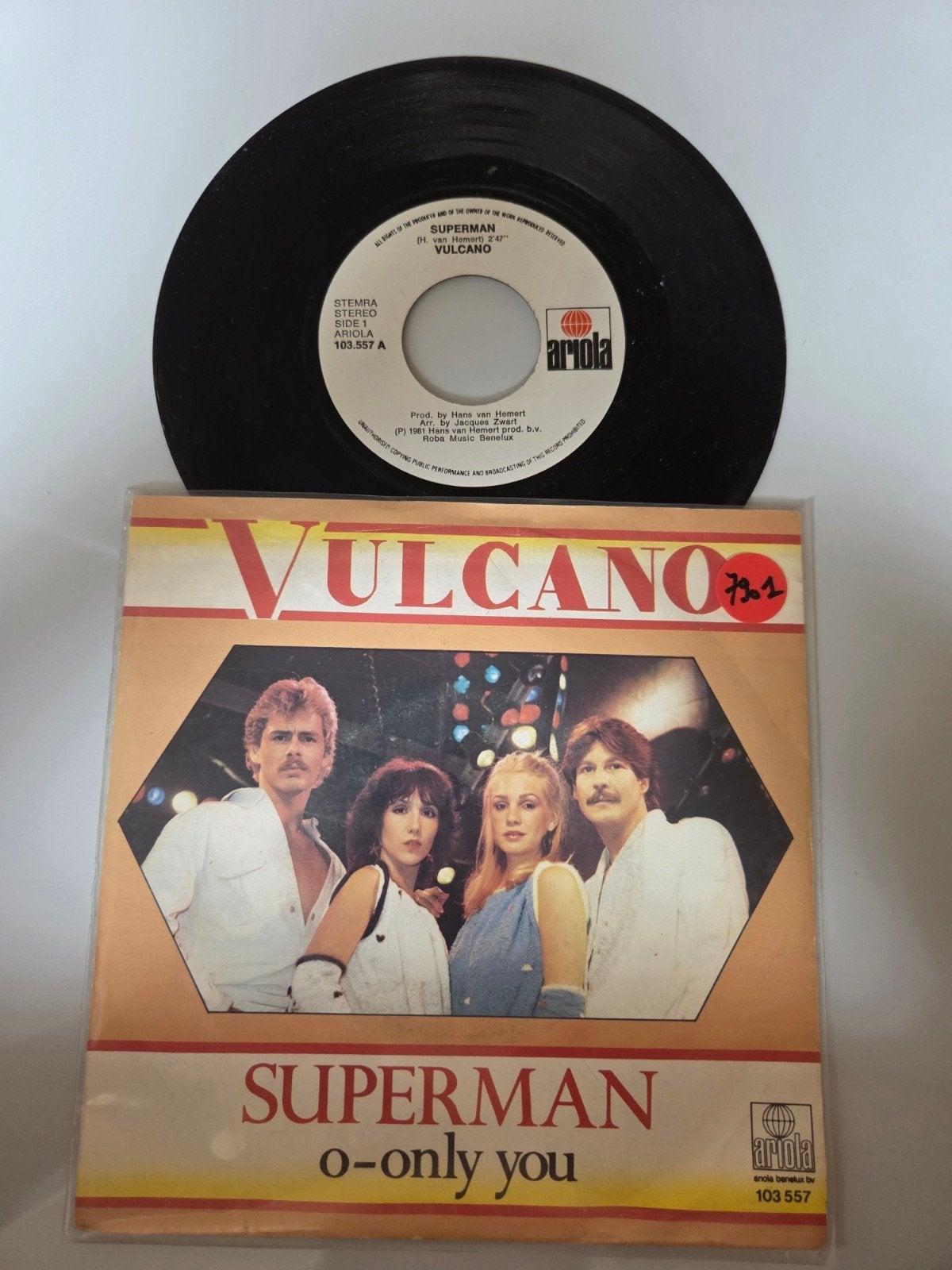 Vulcano - Superman, Ophalen of Verzenden, Gebruikt, 7 inch, Pop