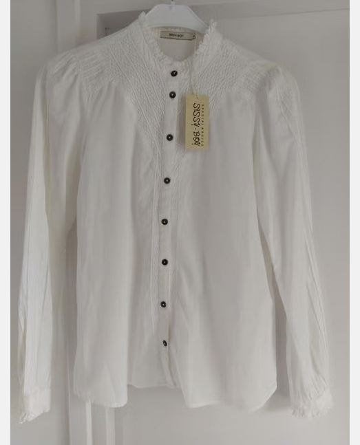 NIEUW! Sissy boy aparte katoenen blouse VAN 99,95 VOOR 17,99, Verzenden, Wit, Nieuw, Sissy boy