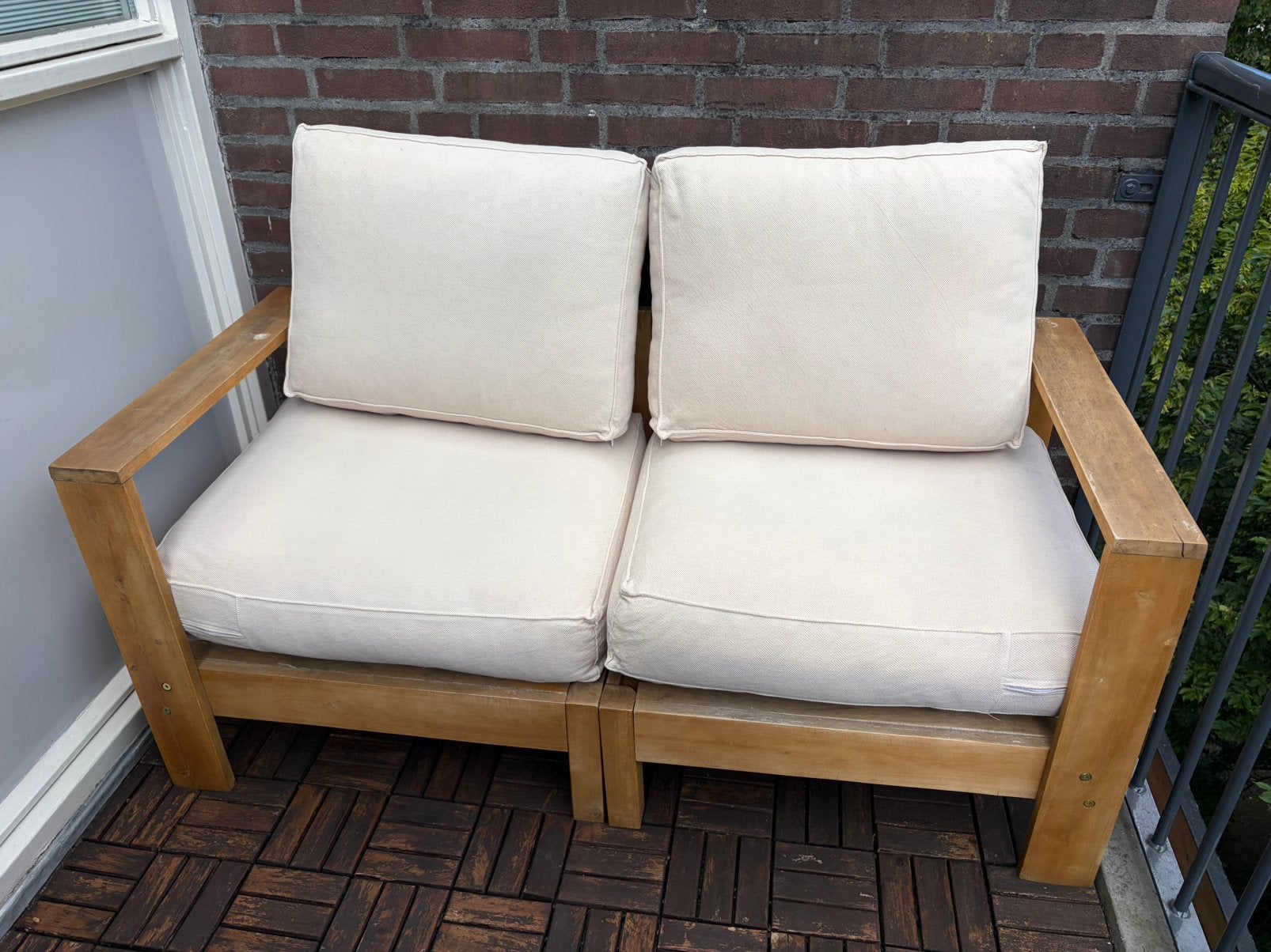 Kussens tuinkussens balkon buiten lounge terras tuinbank, Tuin en Terras, Tuinmeubel-accessoires, Ophalen, Gebruikt