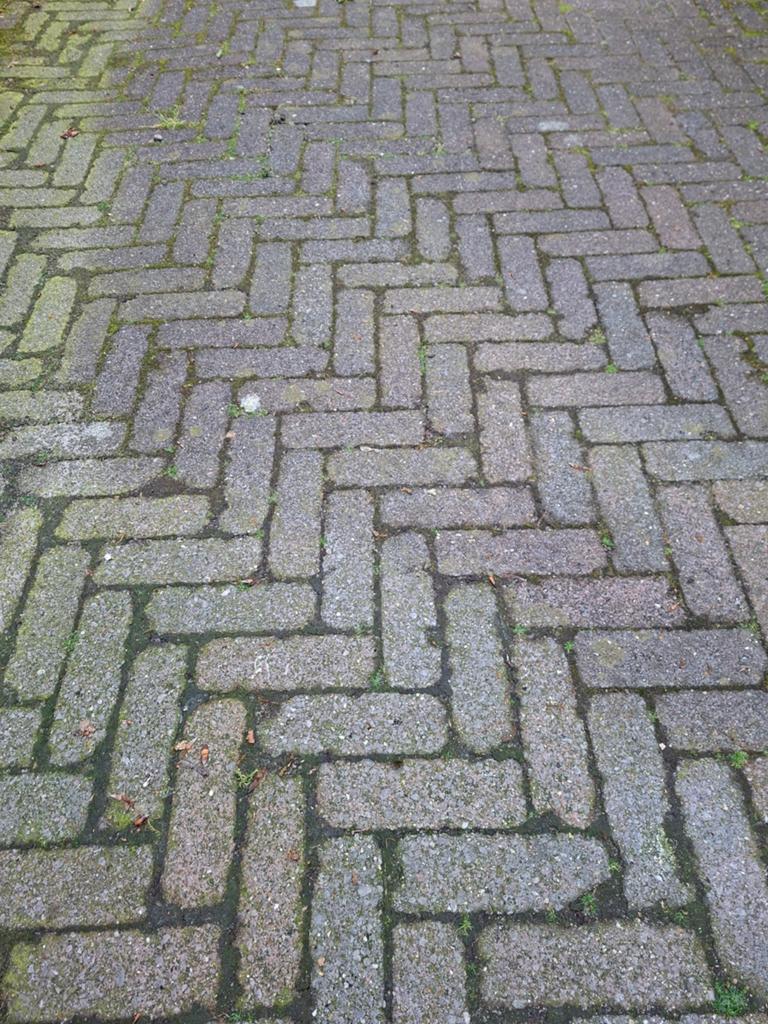Getrommelde Klinkers Rood/Grijs - Gebruikt, Tuin en Terras, Ophalen, Gebruikt, Beton, Klinkers