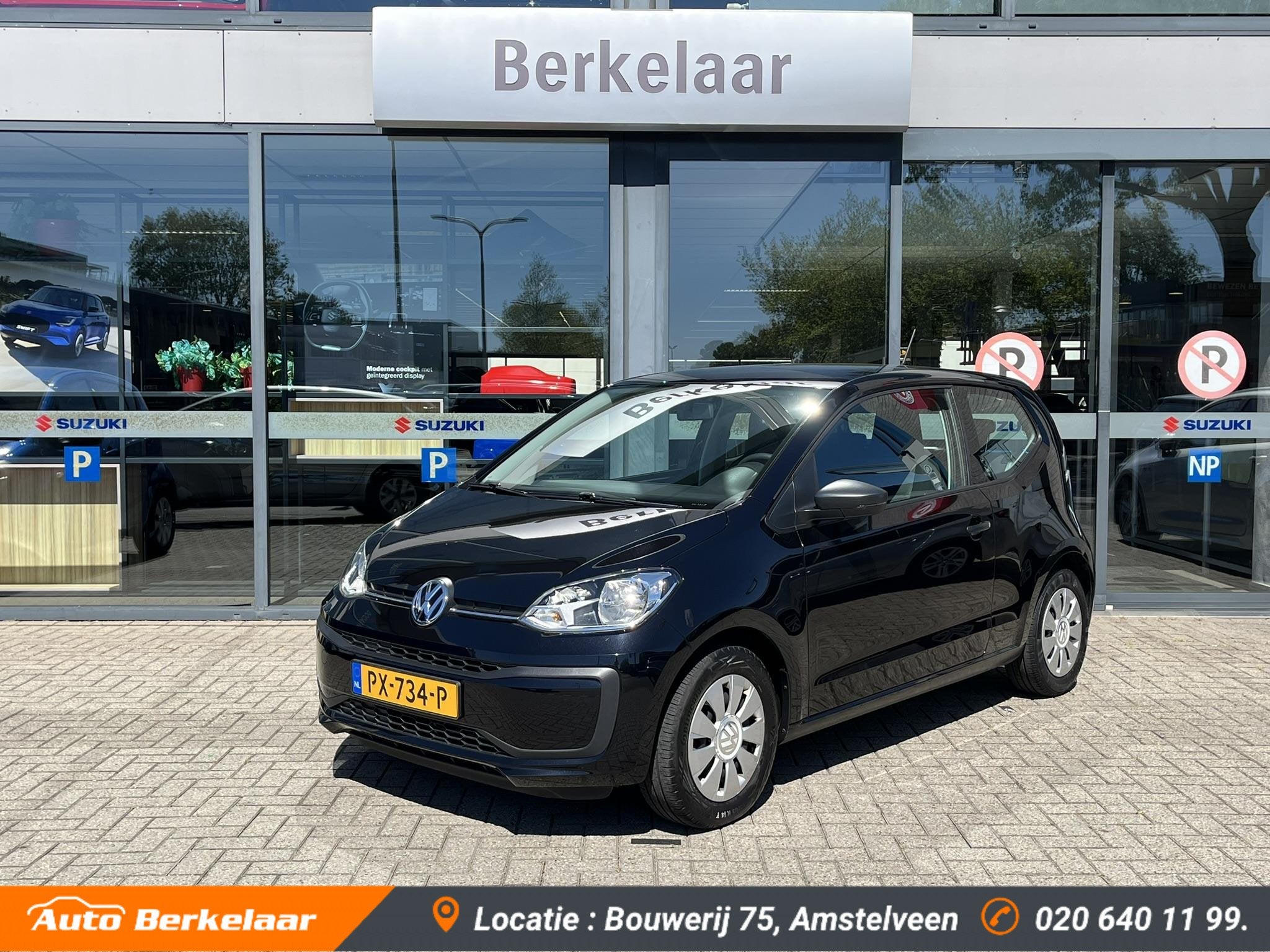 Volkswagen Up! 1.0 BMT take up! | Airco |, Voorwielaandrijving, Stof, Gebruikt, Zwart