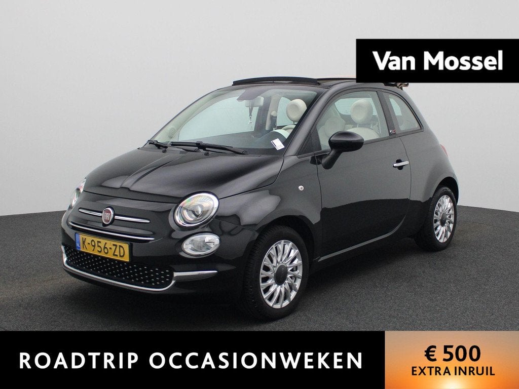 Fiat 500 C 1.0 Hybrid Lounge | Cabrio | LMV | DAB | Bluetoot, Auto's, Fiat, 12 maanden, Stof, Euro 6, 4 stoelen