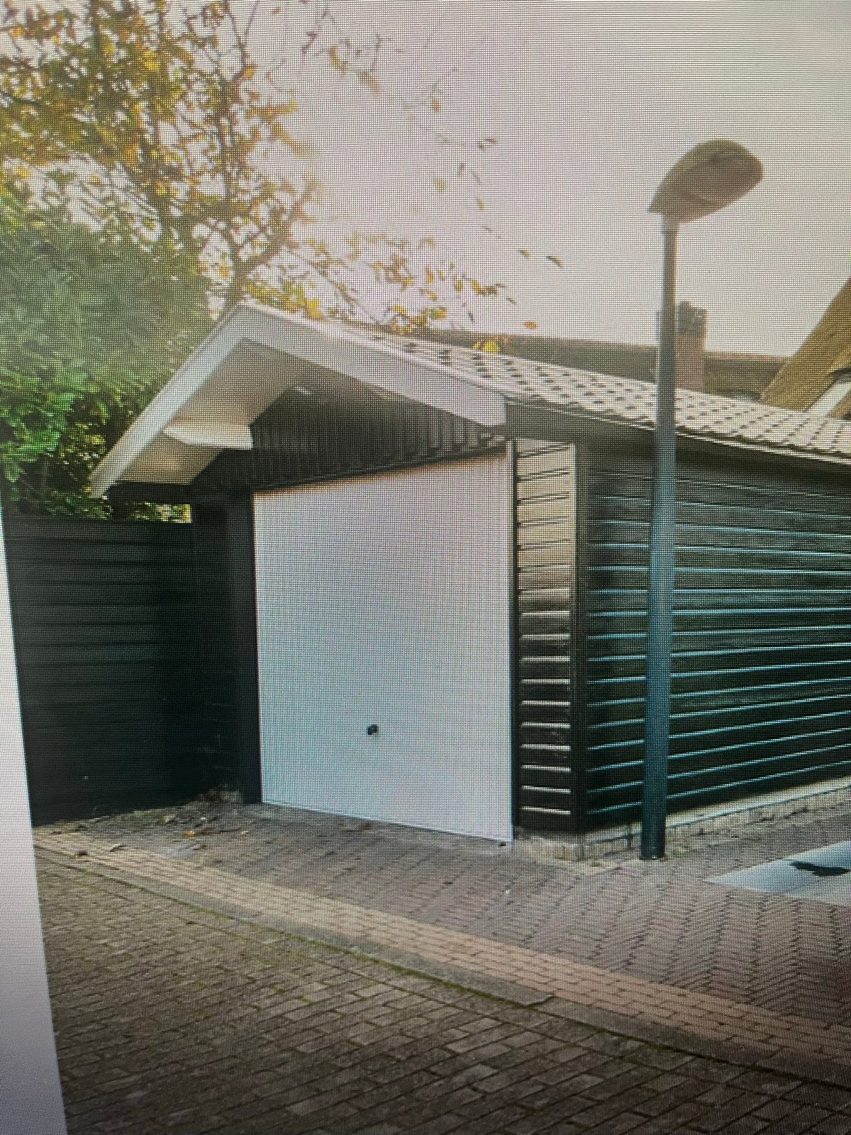 Elektrische garagedeur B294,5xH212 cm met afstandsbediening, Ophalen, Gebruikt, 120 cm of meer, Garagedeur