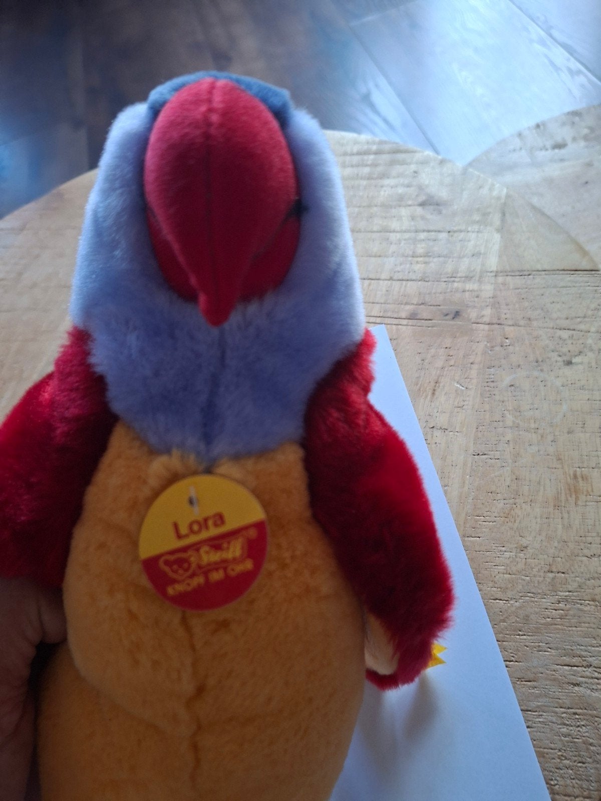 Te koop Steiff Lora Lori papagaai, Ophalen of Verzenden, Nieuw