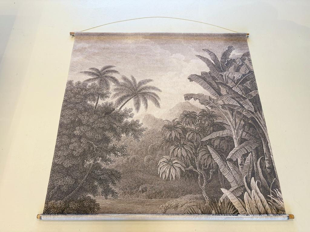 Wandkleed 150x150 met tropische print, Ophalen, Natuur, 1980 tot heden, Zo goed als nieuw