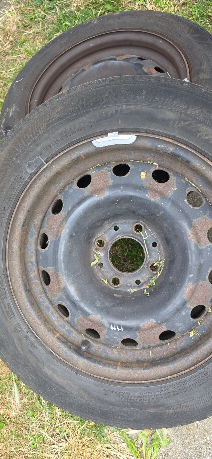 4 Stalen velgen met banden voor Citroën Xsara Picasso, Ophalen, Gebruikt, 15 inch, Banden en Velgen