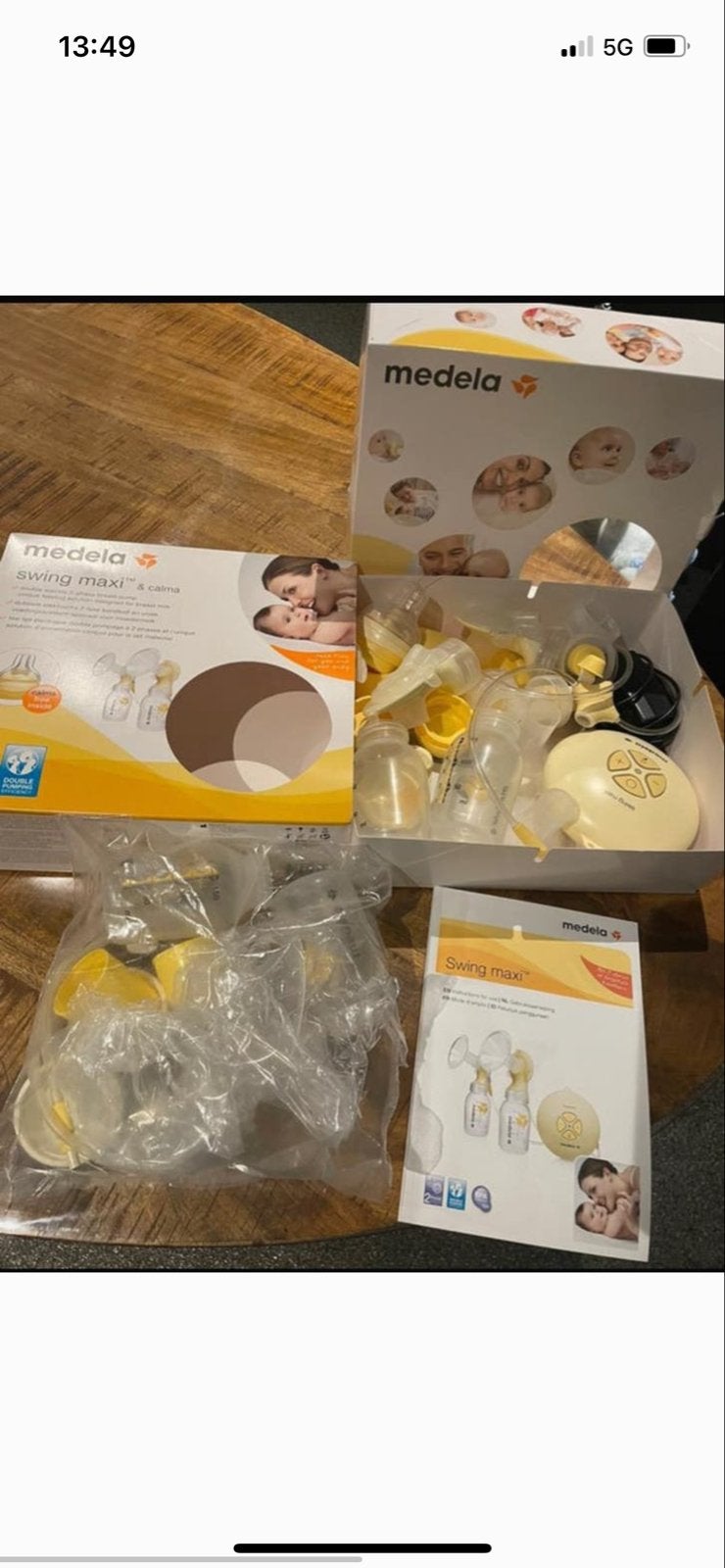 Medela Swing Maxi dubbele elektrische borstkolf, Ophalen of Verzenden, Gebruikt