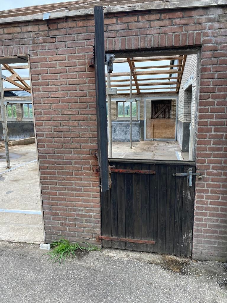 Houten staldeuren schuif en draai, Ophalen of Verzenden, 120 cm of meer, Binnendeur, 200 tot 215 cm