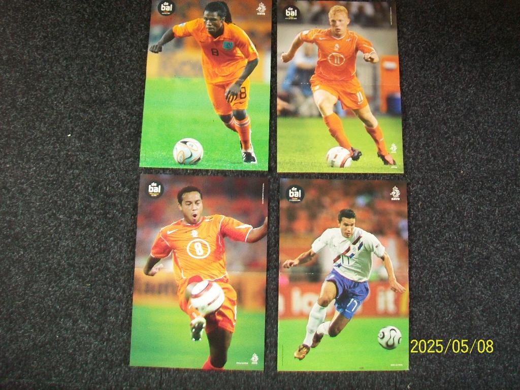 KNVB posters - Van Persie, Drenthe, Kuyt, Landzaat, Verzenden, Zo goed als nieuw, Feyenoord, Poster, Plaatje of Sticker