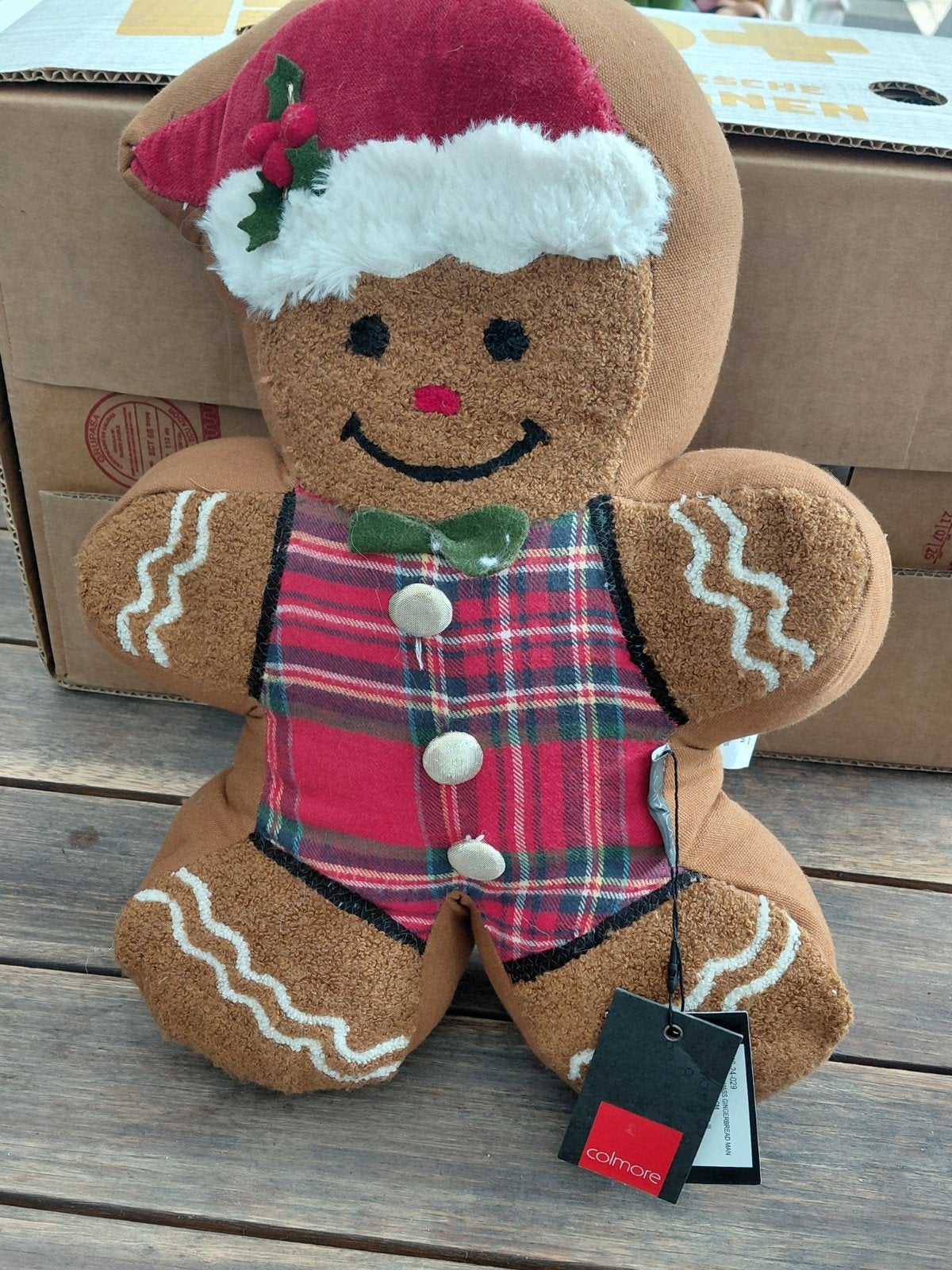 Colmore Kerst Kussen Peperkoek Man 30x40 cm, Diversen, Ophalen of Verzenden, Nieuw