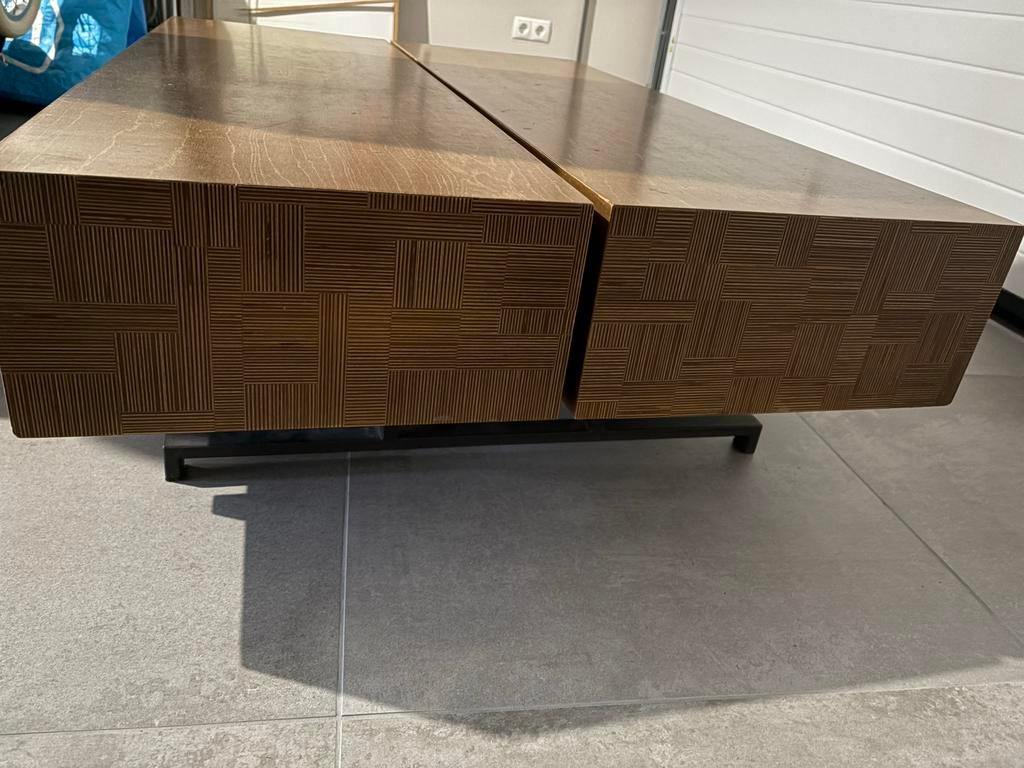 Linteloo Kanji Salontafel - Roderick Vos Design - Modern, Huis en Inrichting, Tafels | Salontafels, Gebruikt, 100 tot 150 cm, Minder dan 50 cm