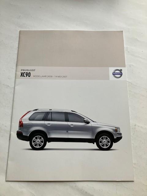 Prijslijst      Volvo  XC90        Modeljaar 2008     NL, Ophalen of Verzenden, Zo goed als nieuw, Volvo