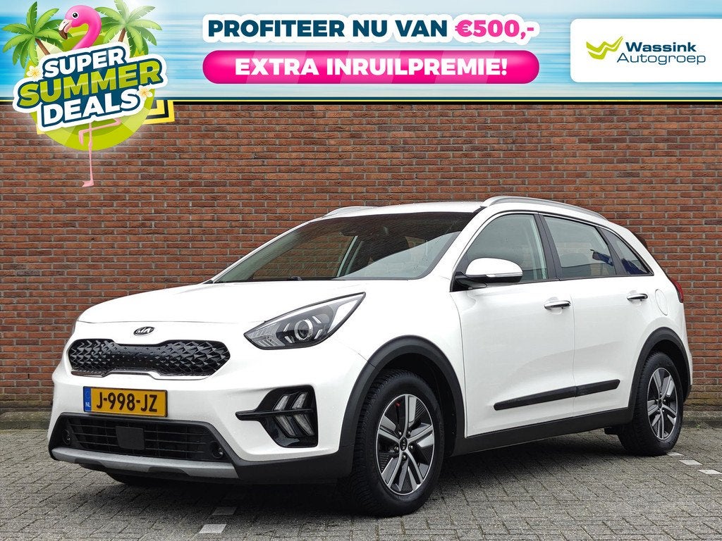 Kia Niro 1.6 GDi Hybrid DynamicLine | SUMMER DEALS | Navigat, Auto's, Kia, Gebruikt, Euro 6, 2 kWh, Leder en Stof