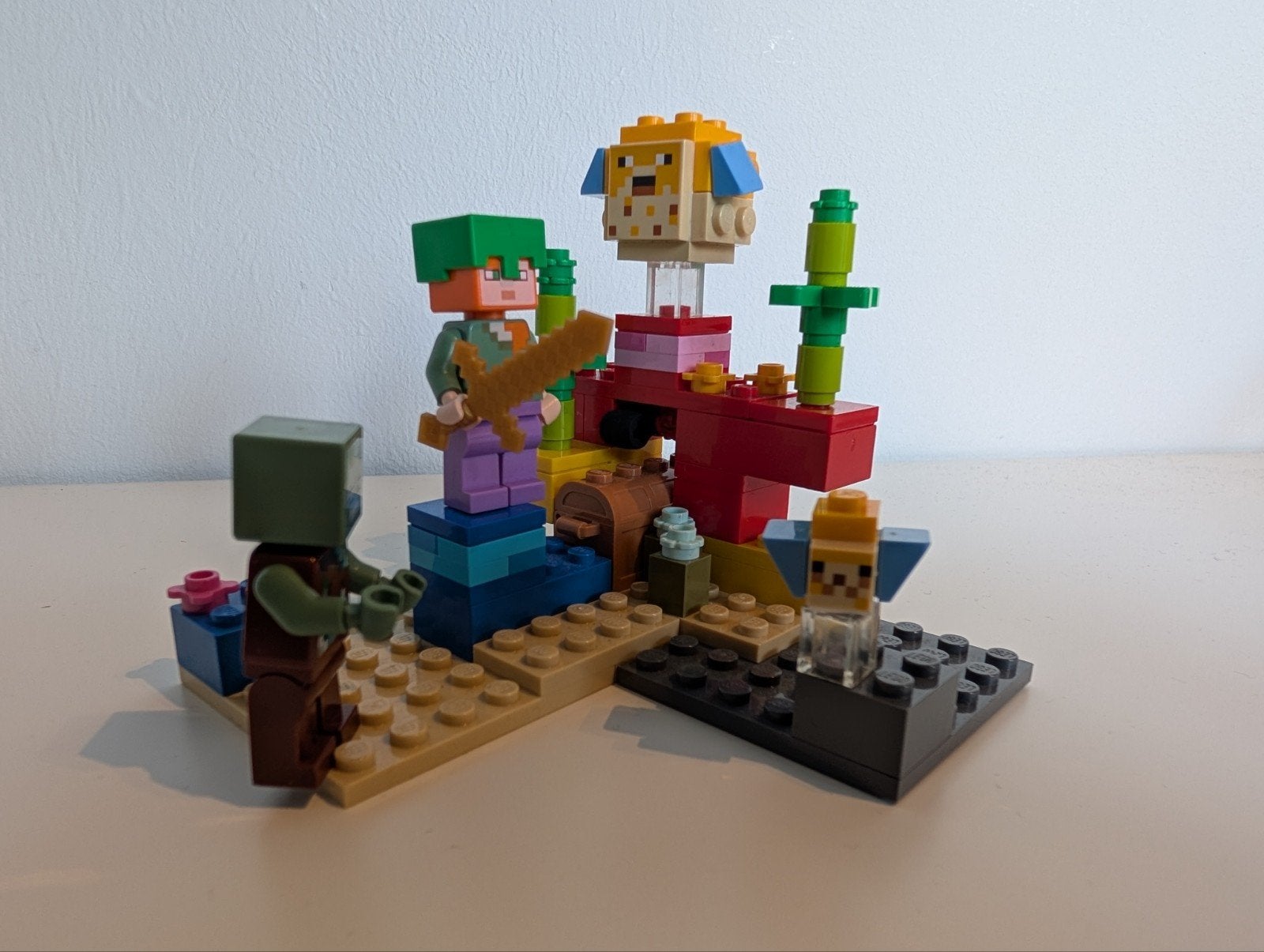 Lego Minecraft Koraalrif (21164), Minecraft, Lego, Ophalen of Verzenden, Zo goed als nieuw