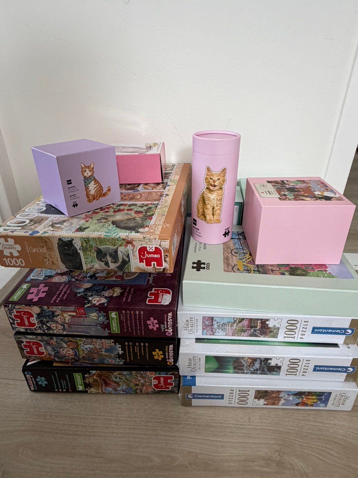 Bundel met puzzels, Ophalen, 500 t/m 1500 stukjes, Zo goed als nieuw, Legpuzzel