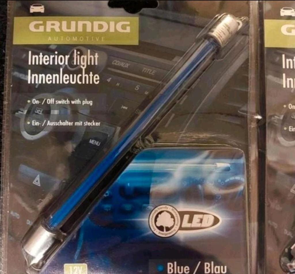 Binnenverlichting met blauwe led met aan/uitschakelaar (NIEU, Auto-onderdelen, Verlichting, Ophalen of Verzenden, Nieuw, Overige automerken