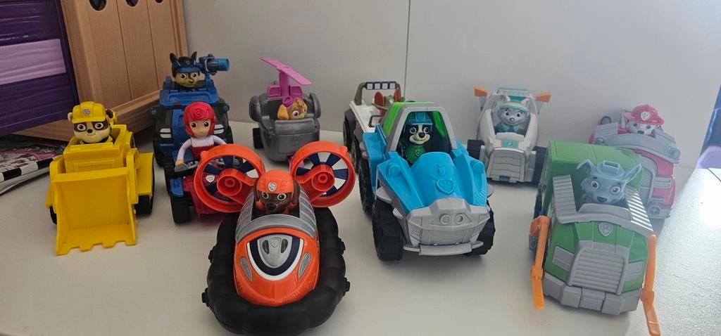 Grote Paw Patrol Collectie - Voertuigen en Figuren, Ophalen of Verzenden, Gebruikt, Jongen of Meisje