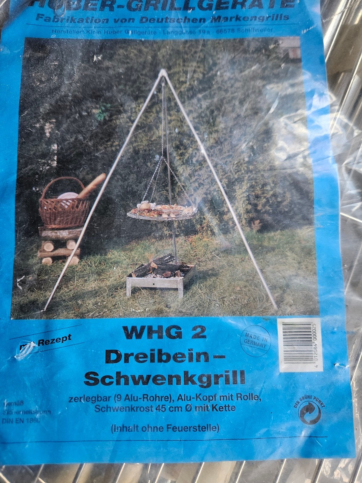 WHG 2 Driepoot Zwenkgrill - Nieuw in verpakking, Ophalen of Verzenden, Nieuw, WHG