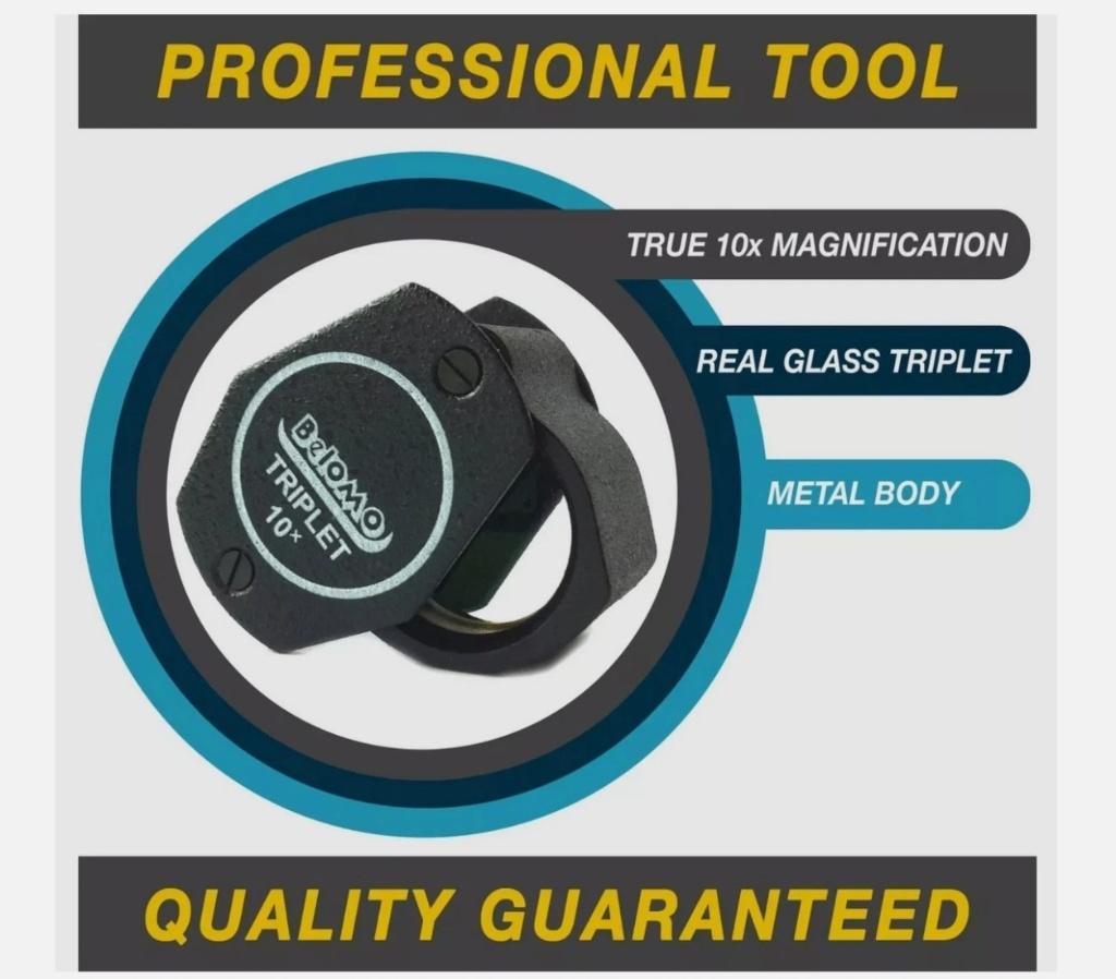 BelOMO 10x Triplet-loep, professionele optische LOEP, nieuw!, Ophalen of Verzenden, Nieuw, Vergrootglas of Loep