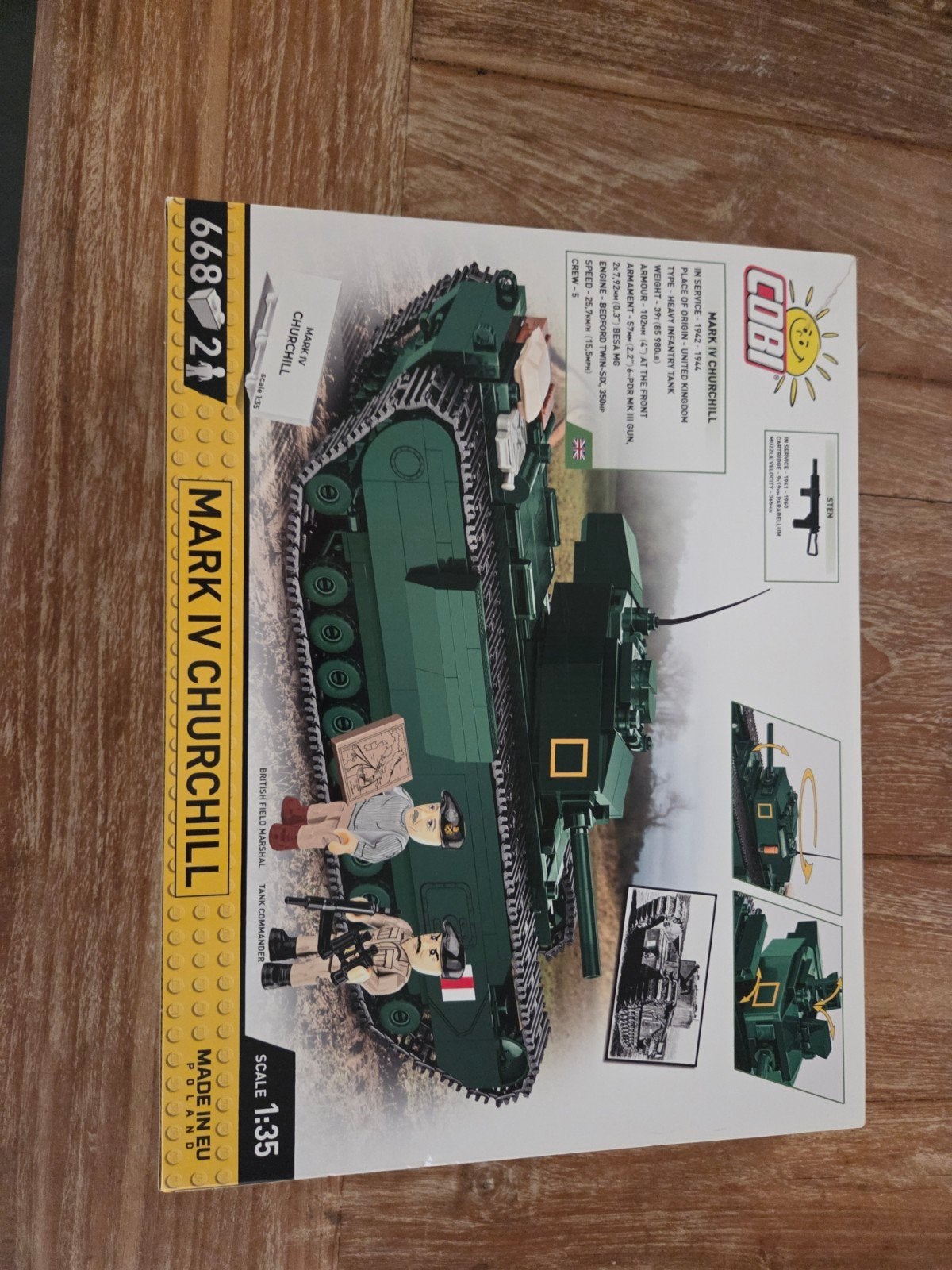 Cobi set 3128 mark iv churchill nieuw en ongeopend., Ophalen of Verzenden, Nieuw, Inclusief instructies, Complete set