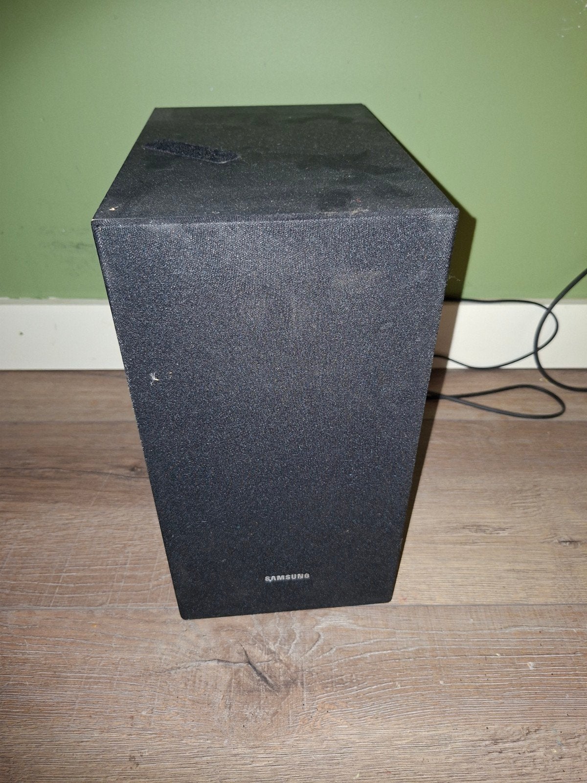 Samsung PS-WR45B draadloze subwoofer voor HW-R450 soundbar, Geschikt voor surround/home cinema, Ophalen of Verzenden, Gebruikt