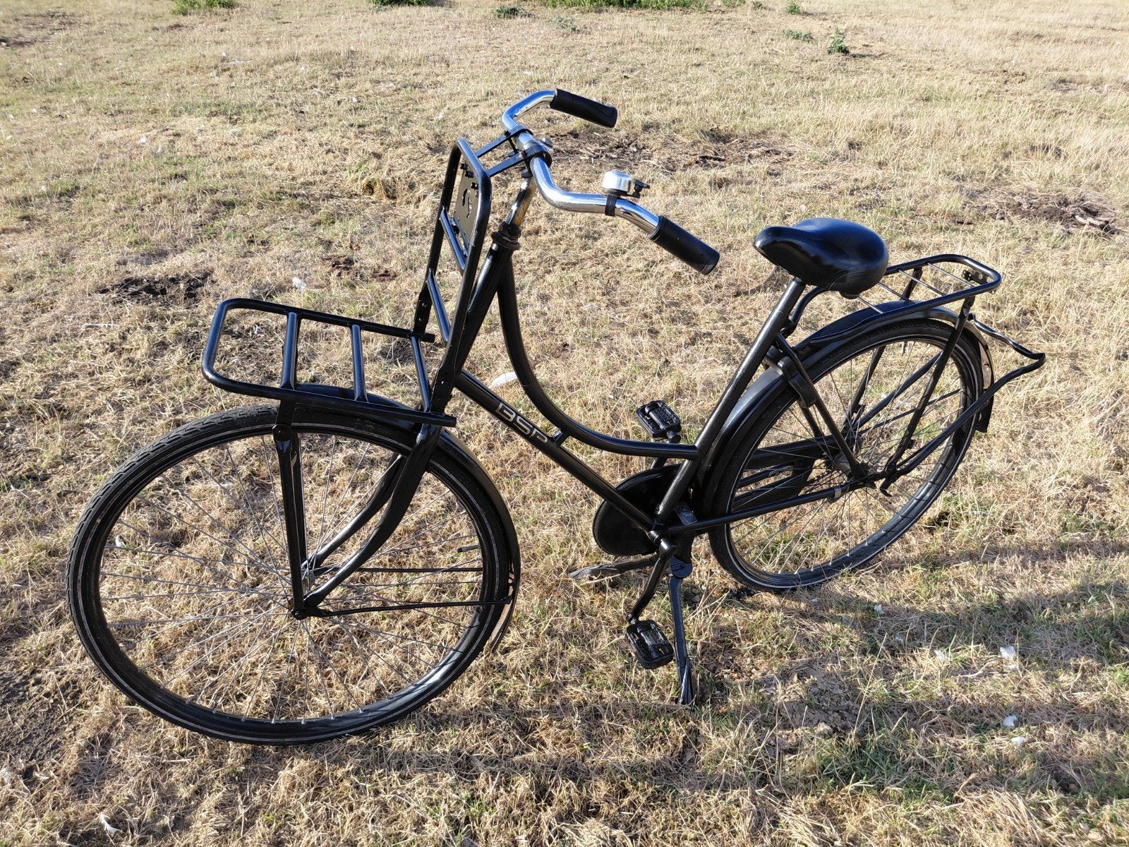 BSP Transportfiets Zwart - Stevige Stadsfiets, Fietsen en Brommers, Terugtraprem, 50 tot 53 cm, Ophalen, Overige merken