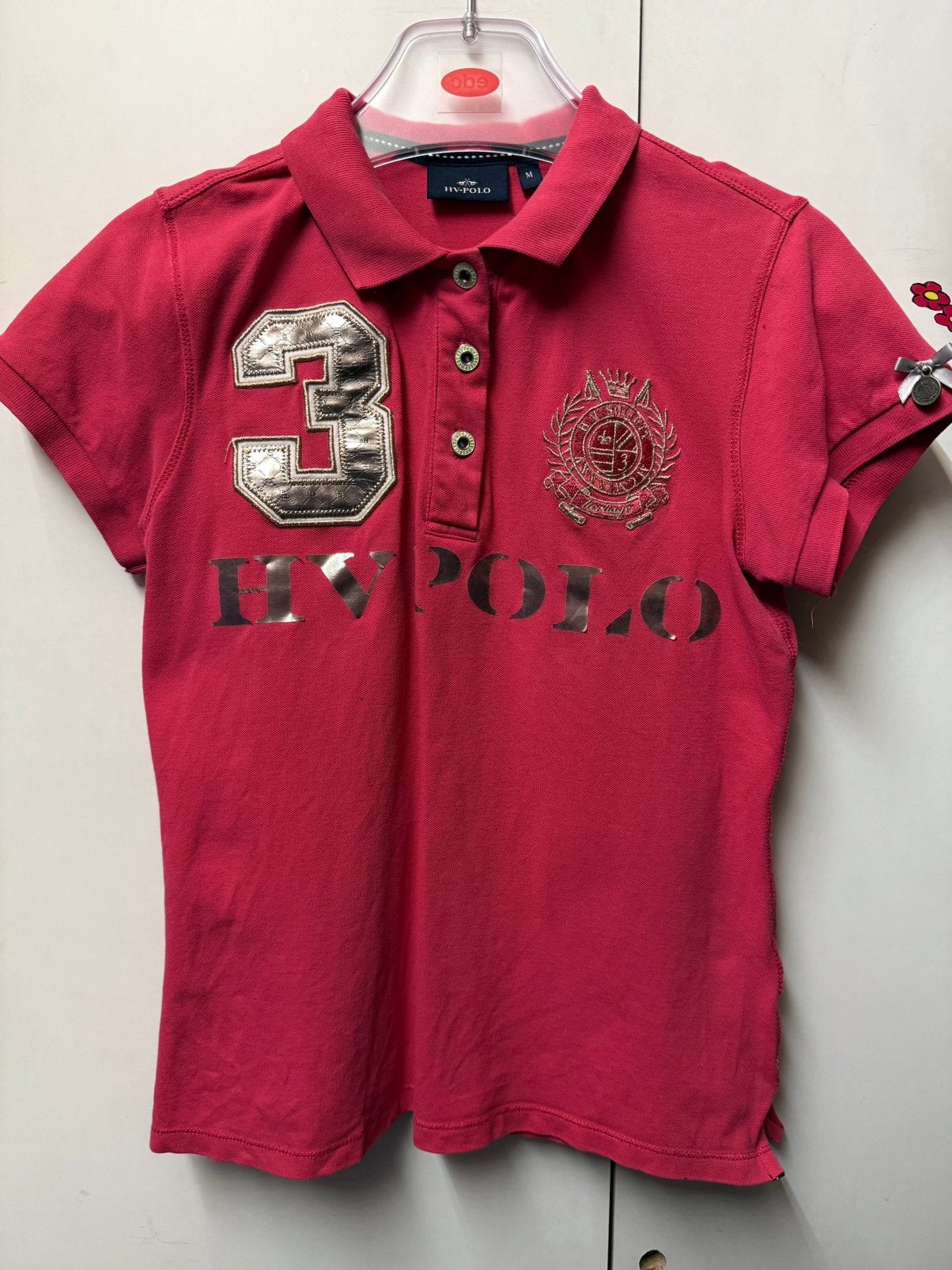 HV polo shirt maat M, Dieren en Toebehoren, Gebruikt, Dressuur, Ophalen of Verzenden, Roze